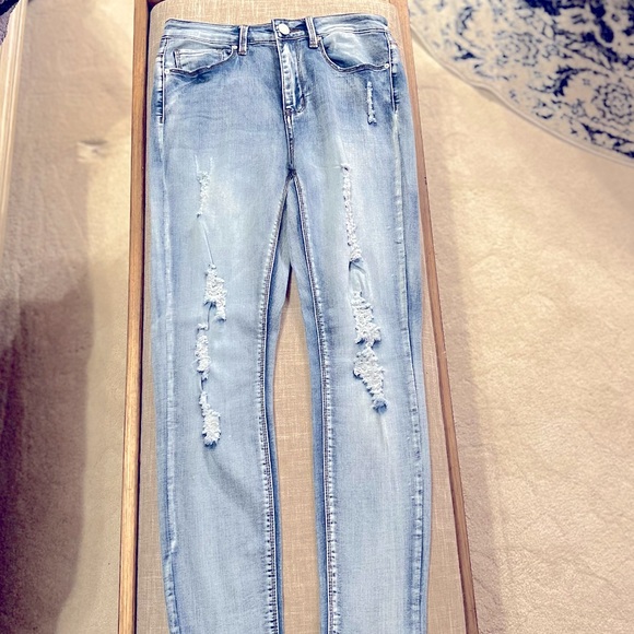 Indigo Rein Denim - Distressed Skinny Jean - New